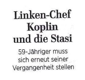 Linken-Chef Mecklenburg-Vorpommerns Koplin und die Stasi - 59-Jhriger muss sich erneut seiner Vergangenheit stellen - Die unendliche Stasi-Debatte - Ostsee-Rundschau.de - vielseitig, informativ und unabhngig - Prsenzen der Kommunikation und der Publizistik mit vielen Fotos und  bunter Vielfalt