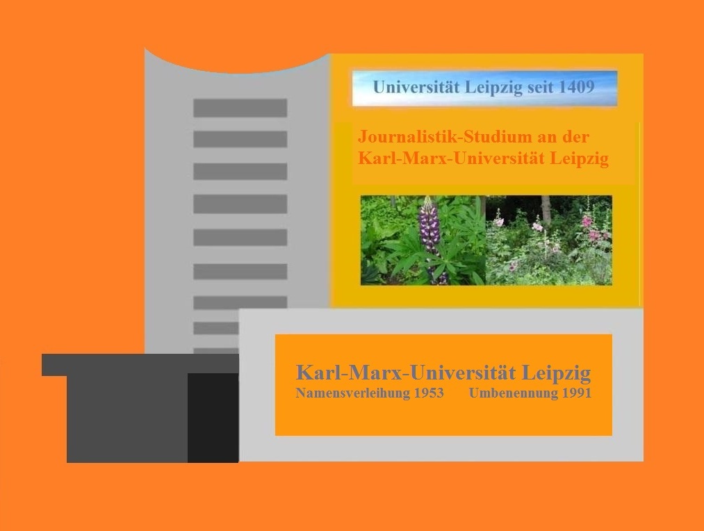 Journalistik-Studium an der Karl-Marx-Universitt Leipzig - Immatrikulation 1986 - Exmatrikulation 1990 - Alma mater Lipsiensis seit 1409 - Karl-Marx-Universitt Leipzig Namensverleihung 1953 - Umbennennung 1991