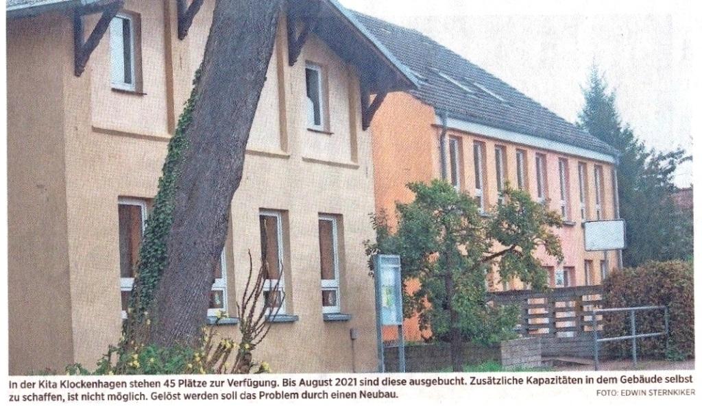 OZ-Beitrag vom 25.09.2019 - Ostsee-Zeitung Ribnitz-Damgarten - Mittwoch, 25.09.2019 | Seite 9 - Kita-Standort Klockenhagen ist nicht gefährdet 