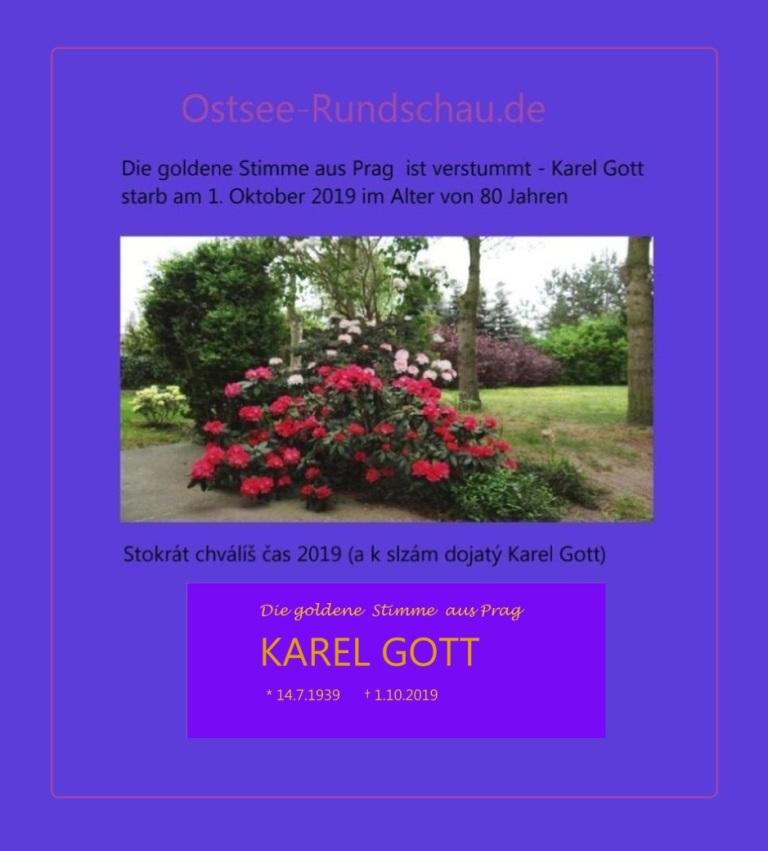 Die goldene Stimme aus Prag ist verstummt - Karel Gott starb am 1. Oktober 2019 im Alter von 80 Jahren - Stokrát chválíš čas 2019 (a k slzám dojatý Karel Gott) - Die goldene Stimme aus Prag - Karel Gott - geb. 14.7.1939   - gest. 1.10.2019 