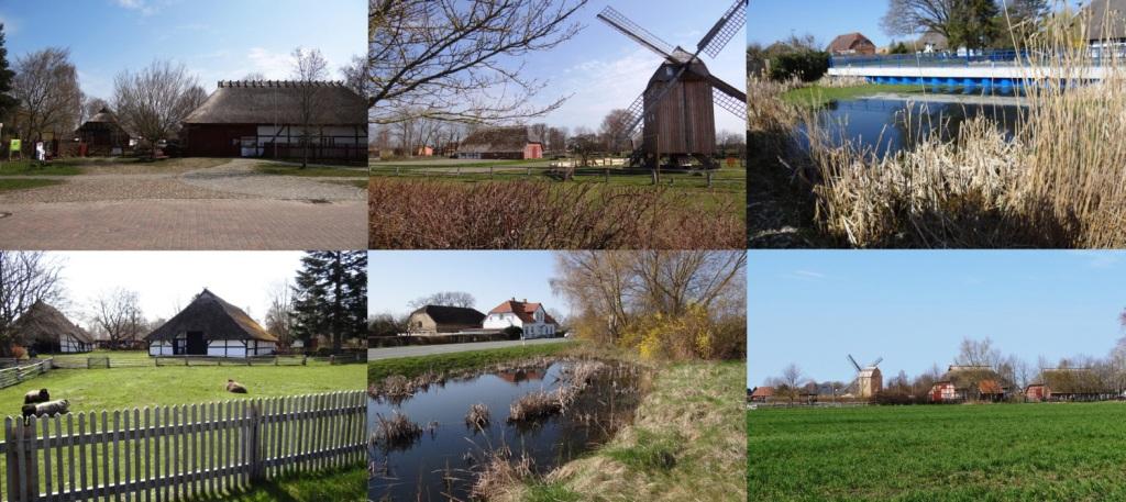 Bilder aus dem Ribnitz-Damgartener Klockenhagen im Landkreis Vorpommern-Rgen im Bundesland Mecklenburg-Vorpommern - ein besonderer Anziehungspunkt ist das Freilichtmuseum Klockenhagen mit einer wieder hergestellten Bockwindmhle und vielen dort wieder aufgebauten Bauernhuser frherer Zeiten - Ostsee-Rundschau.de