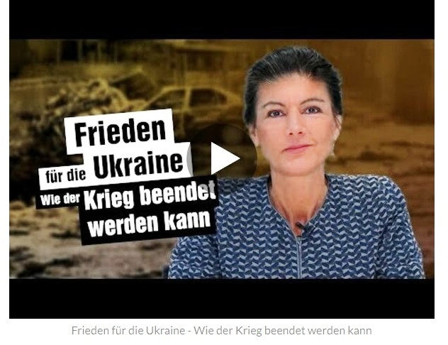 Aus dem Posteingang von Dr. Sahra Wagenknecht (MdB) - Team Sahra 07.04.2022 - Frieden für die Ukraine - wie der Krieg beendet werden kann - Abschnitt 2 