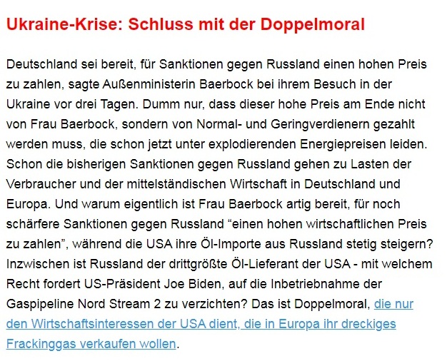 Aus dem Posteingang von Dr. Sahra Wagenknecht (MdB) - Team Sahra 10.02.2022 - Raus aus dem Panik-Modus - Grundrechte wieder herstellen - Abschnitt 5 
