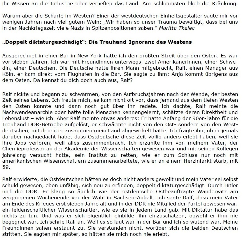 Replik auf den Spiegel: Der Hamburger Spiegel schreibt positiv ber den Osten, und wir sagen 'Danke!' - Berliner Zeitung - 06.06.2021 - Berliner Zeitung: Abwicklung DDR: Diplomaten / Treuhand / Palast der Republik - Aus dem Posteingang vom 13.06.2021 von Dr. Marianne Linke - Link: https://www.berliner-zeitung.de/wochenende/der-hamburger-spiegel-schreibt-positiv-ueber-den-osten-und-wir-sagen-danke-li.162776 - Teil 3 