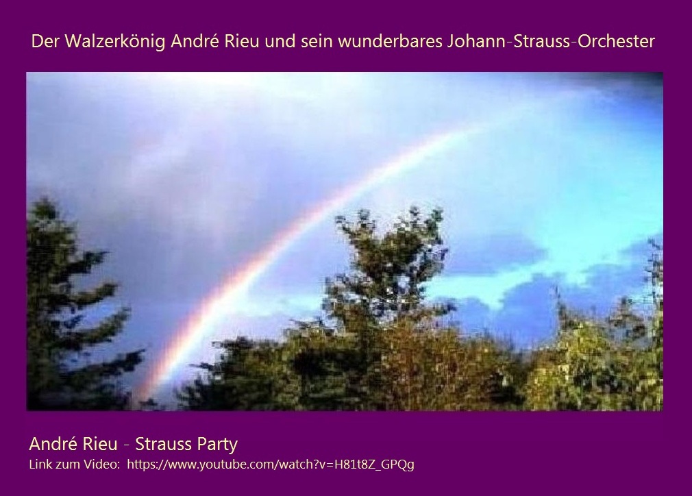 Der Walzerknig Andr Rieu und sein wunderbares Johann-Strauss-Orchester - Link zum Video Andr Rieu - Strauss Party: https://www.youtube.com/watch?v=H81t8Z_GPQg